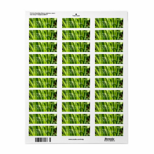 Grass Mailing Labels (Full Sheet)