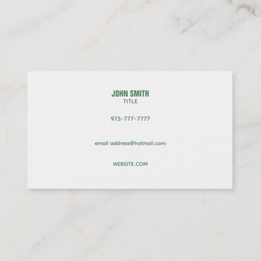 Grass Mower Slogans Visitekaartjes (Achterkant)