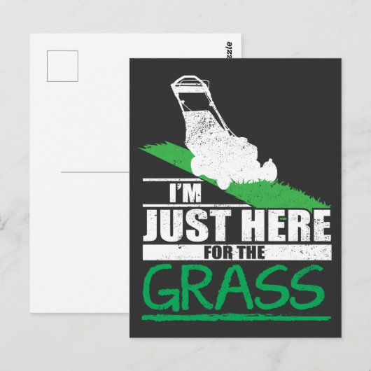 Grass Mowing Briefkaart (Voorkant / Achterkant)