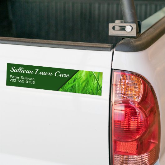 Grass Mowing Business van de grasmachine Bumpersticker (Op Truck)