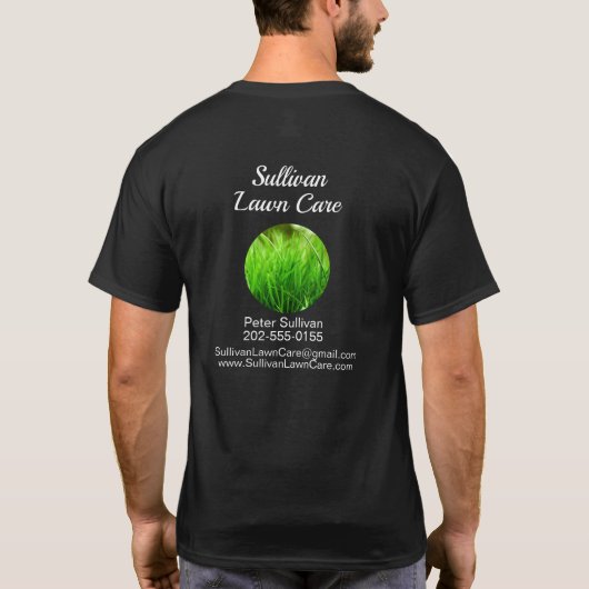 Grass Mowing Business van de grasmachine T-shirt (Achterkant)