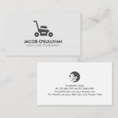 Grass Mowing Gardener Visitekaartje (Voorkant / Achterkant)