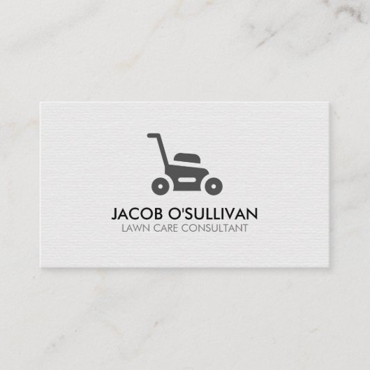 Grass Mowing Gardener Visitekaartje (Voorkant)