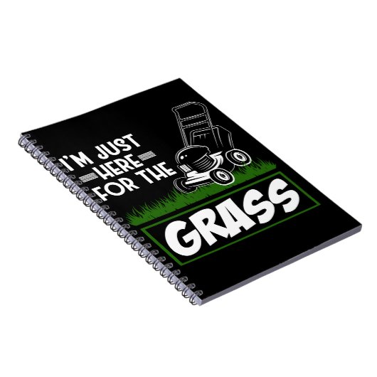 Grass Mowing Lawn Care Funny Lawn Mower Notitieboek (Rechterzijde)