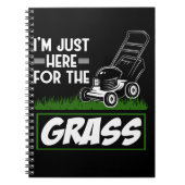 Grass Mowing Lawn Care Funny Lawn Mower Notitieboek (Voorkant)