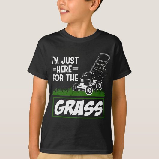 Grass Mowing Lawn Care Funny Lawn Mower T-shirt (Voorkant)