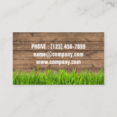 Grass Mowing Yard Gazon Care Landschapsarchitectuu Visitekaartje (Achterkant)