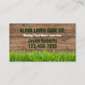 Grass Mowing Yard Gazon Care Landschapsarchitectuu Visitekaartje (Voorkant)