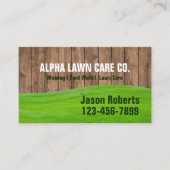 Grass Mowing Yard Gazon Care Landschapsarchitectuu Visitekaartje (Voorkant)