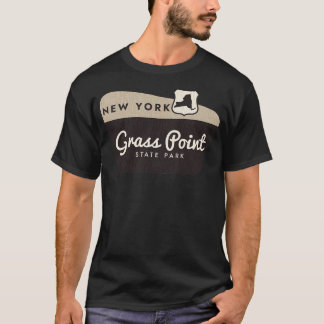 Grass Point State Park New York Welkomstbord T-shirt
