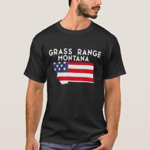 Grass Range Montana USA Travel Monta T-shirt