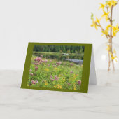 Grass River verjaardagskaart Kaart (Gele Bloem)