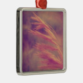 Grass Seed Paars Haze Digital Art Metalen Ornament (Rechts)
