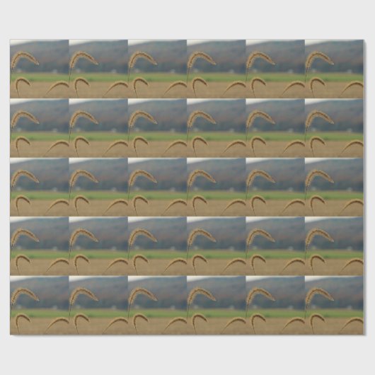 Grass Seed Stalks Cadeaupapier (Vlak)