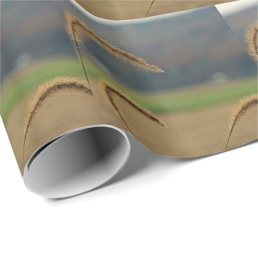 Grass Seed Stalks Cadeaupapier (Rol Hoek)