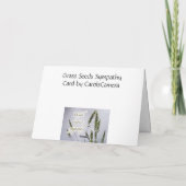 Grass Seeds Sympathcard Kaart (Achterkant)