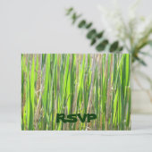 Grass Skirt Custom RSVP-kaarten RSVP Kaartje (Staand voorkant)