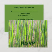 Grass Skirt Custom RSVP-kaarten RSVP Kaartje (Voorkant / Achterkant)