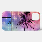 Grass Sparkle Paars, roze N Blue iPad Case (Achterkant (horizontaal))