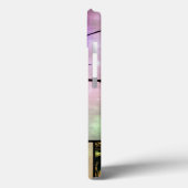 Grass Sparkle Paars, Roze N Oranje iPad-draagtas Case-Mate iPhone Case (Achterkant / Links)