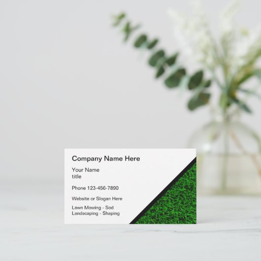 Grass Theme grass Visitekaartje (Staand voorkant)