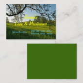 Grass Tree's Lawn Service of begraafplaats Visitekaartje (Voorkant / Achterkant)