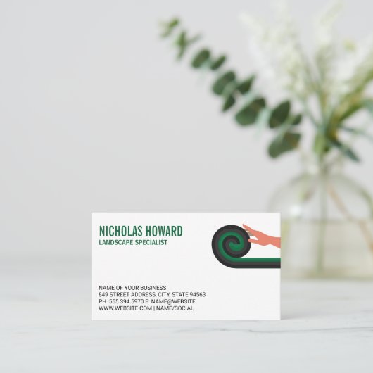 Grass uitrollen | Landscapingspecialist Visitekaartje (Staand voorkant)