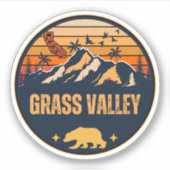 Grass Valley, Californië Sticker (Voorkant)