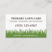 Grass Visitekaartje (Voorkant)