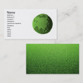 Grass Wereldbol - Azië Visitekaartje (Voorkant / Achterkant)