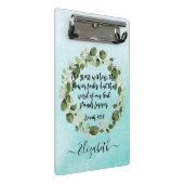 Grass Withers Bijbelvers Waterverf Eucalyptus Mini Klembord (Schuin)
