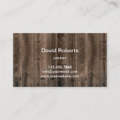 Grass & Wood Service voor grassen en landschapsond Visitekaartje (Achterkant)