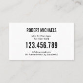 Grass Yard Lawn Mowing Care Gardening Landscaping Visitekaartje (Achterkant)