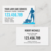 Grass Yard Lawn Mowing Care Gardening Landscaping Visitekaartje (Voorkant / Achterkant)
