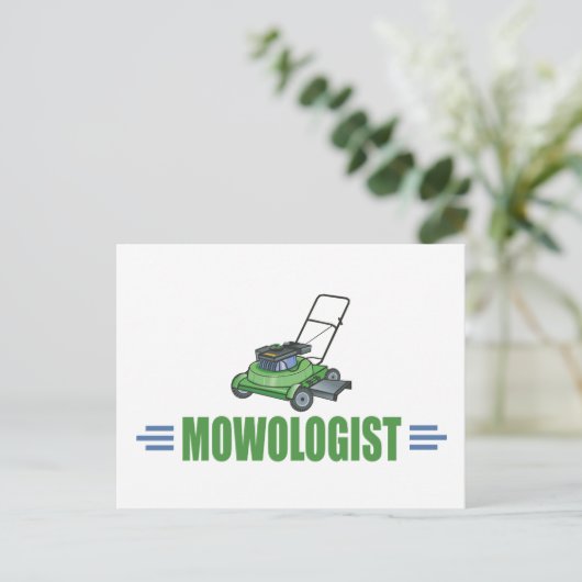 Grasschaafwerende grasschalen in de grasmachine briefkaart (Staand voorkant)