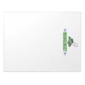 Grasschaafwerende grasschalen in de grasmachine notitieblok (Voorkant)