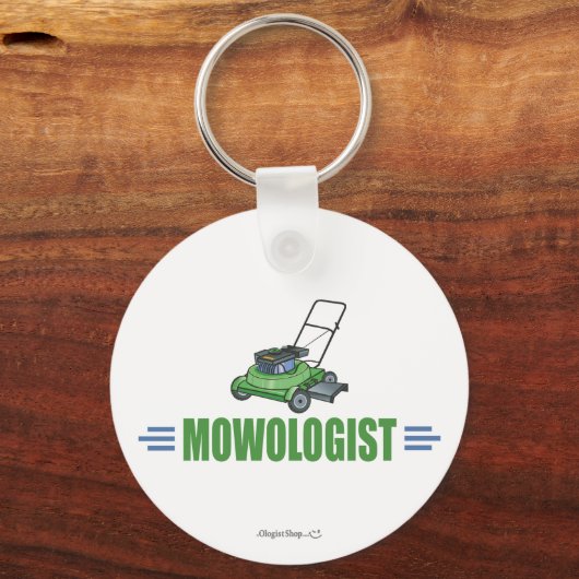 Grasschaafwerende grasschalen in de grasmachine sleutelhanger (Voorkant)