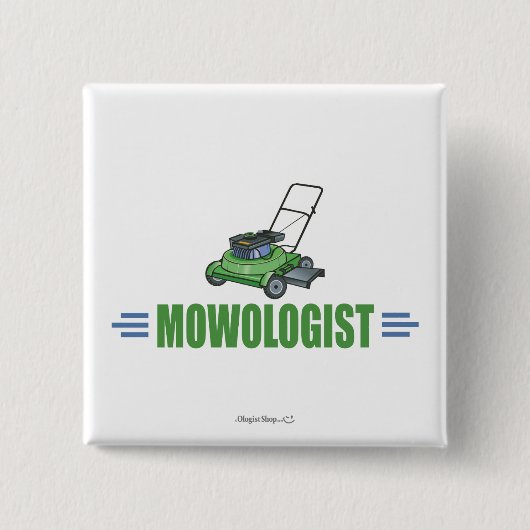 Grasschaafwerende grasschalen in de grasmachine vierkante button 5,1 cm (Voorkant)