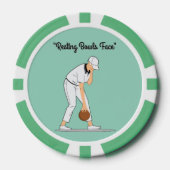 Grasschalen: Rustschalen Gezicht Poker Chips (Voorkant)