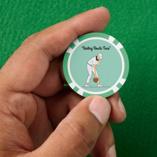 Grasschalen: Rustschalen Gezicht Poker Chips (Hand)
