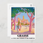 Grasse France vintage Briefkaart (Voorkant / Achterkant)