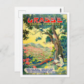 Grasse France vintage Briefkaart (Voorkant / Achterkant)