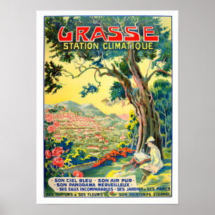 Grasse France vintage Poster