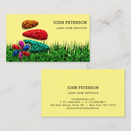 Grasse Logo in het landschap Visitekaartje (Voorkant / Achterkant)