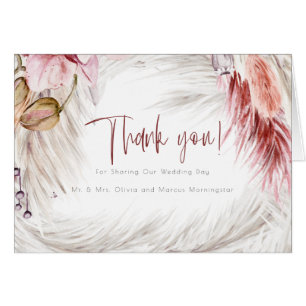 Grassen Burgundy Pink Ivory Pampas Grass