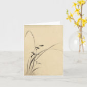 Grassen, Hokusai Japans Kunstwerk Kaart (Gele Bloem)