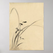 Grassen, Hokusai Japans Kunstwerk Poster (Voorkant)