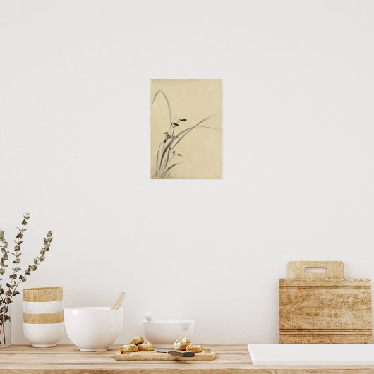 Grassen, Hokusai Japans Kunstwerk Poster (Keuken)