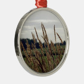 Grassen in de wind metalen ornament (Rechts)