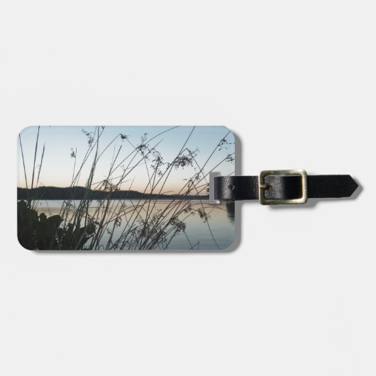 Grassen op het Sunset-meer Bagagelabel (Voorkant horizontaal)
